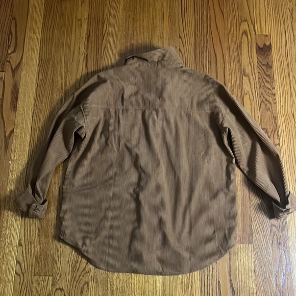 NWT QIXING Woman’s Brown Button Down Sweater Size M - Picture 4 of 6